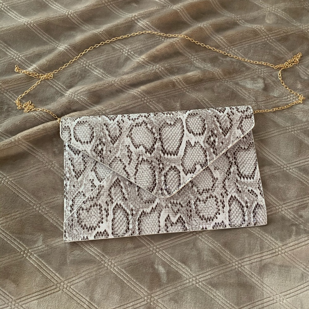 NWOT Snakeskin Clutch/Small Bag!